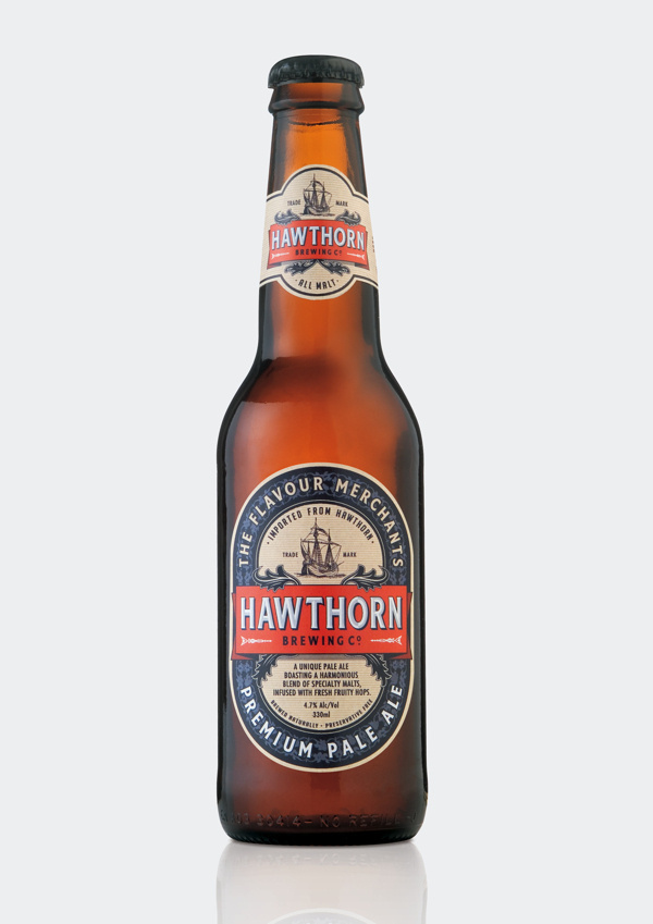 Hawthorn Brewing Co. #beer #branding #pale #packaging #drink #co #label #food #brewing #logo #ale #pilsner #hawthorn