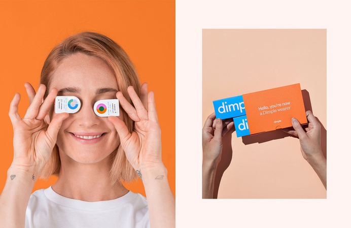 Dimple Brand Identity - Mindsparkle Mag Dari Israelstam, Founder & Creative Director of Universal Favourite created a user-centric brand identity for Dimple. #logo #packaging #identity #branding #design #color #photography #graphic #design #gallery #blog #project #mindsparkle #mag #beautiful #portfolio #designer