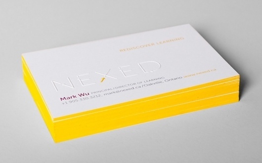 FPO: NEXED Business Card #edge #emboss #business #card #painting #nexedm