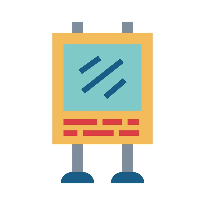 See more icon inspiration related to billboard, Advertisement, poster, announcement, advertising, marketing, signs and sign on Flaticon.