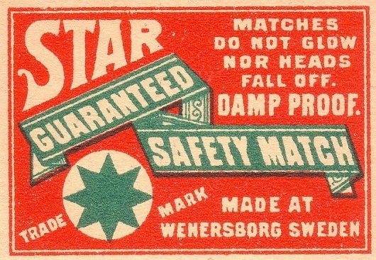 All sizes | suedoises102 | Flickr - Photo Sharing! #matches #safety #vintage #typography
