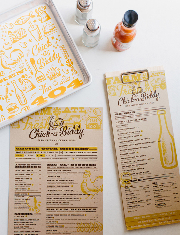 Tad Carpenter via www.mr cup.com #menu #design #branding #restaurant