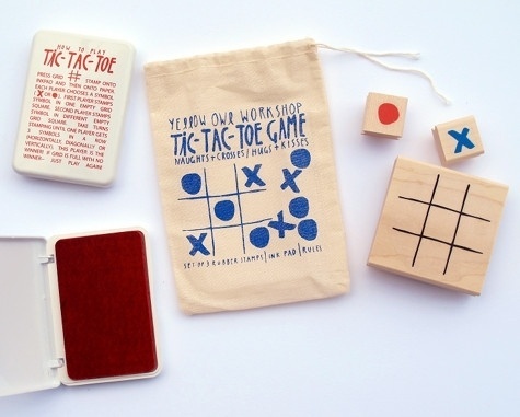 Design*Sponge » Blog Archive » tic-tac-toe stamp set #stamp #kit