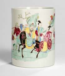 Brush Cup made of porcelain with multicoloured decor #Sets #Teasets #Porcelainsets #Antiqueplates #Plates #Wallplates #Figures #Porcelainfigurines #porcelain
