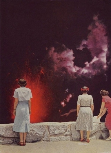 this is a what #woman #hoeckel #elizabeth #volcano #collage