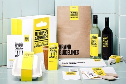 The People's Supermarket | Identity Designed #print #branding
