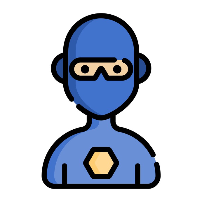 See more icon inspiration related to superhero, hero, superpowers, fictional character, user, boy, avatar, man, person and people on Flaticon.