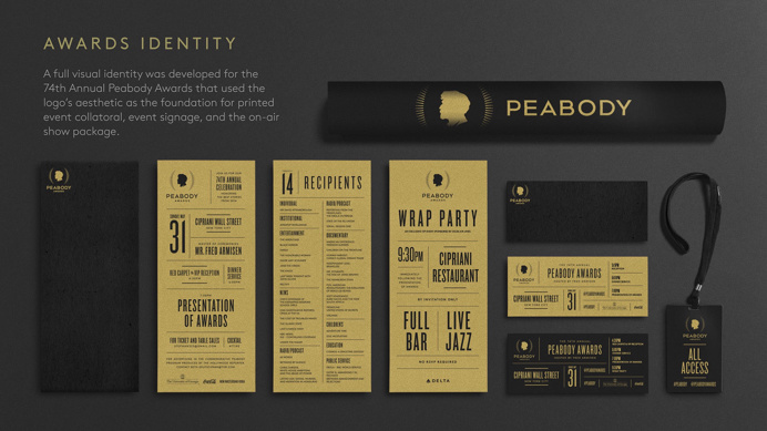 Peabody Awards by loyalkaspar #lines #condensed #gold #black #awards