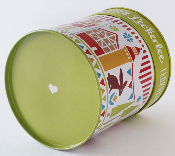 Strohl Leckerlee Holiday Tins #logotype #lettering #packaging #illustration #tin #metal