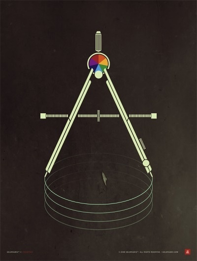 Colorcubic Encompass Print on the Behance Network #encompass #poster