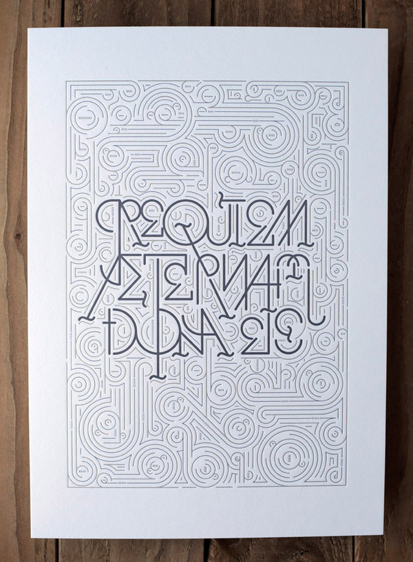 Image of Requiem Aeternam Dona Ets Wete #tipography