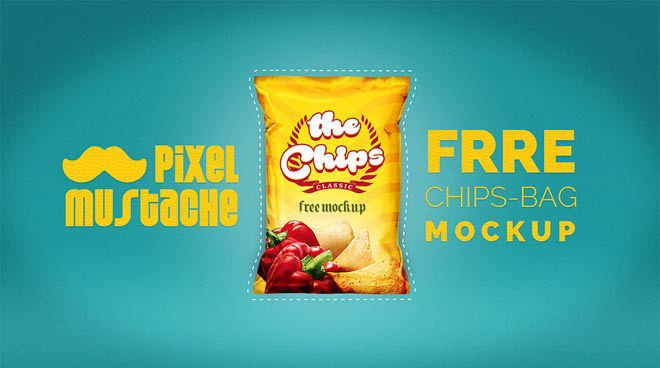 Free Photorealistic Chips Bag Mockup