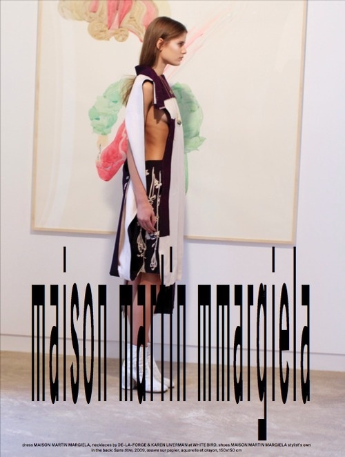 delphinedesane:NOVEMBRE N°6 A/W 12Photography ROSA RENDLStyling DELPHINE DESANE #type #martin #margiela