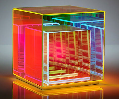 Dichroic Glass Table Lamp
