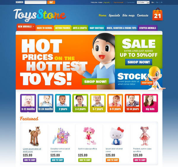 Toys Store Prestashop Themes