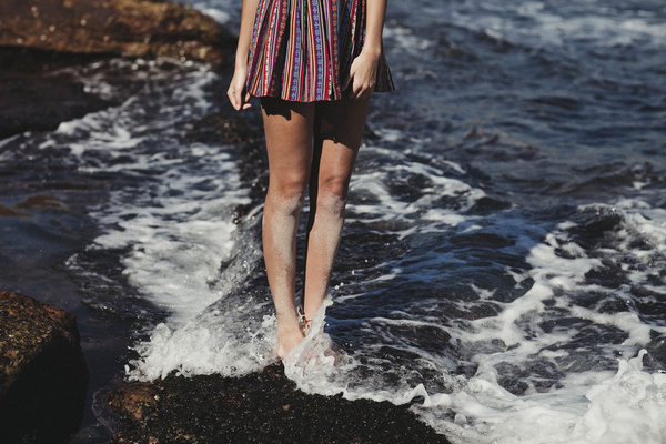 Julia Trotti Photography #ocean #model #water #woman #photography #dress #waves