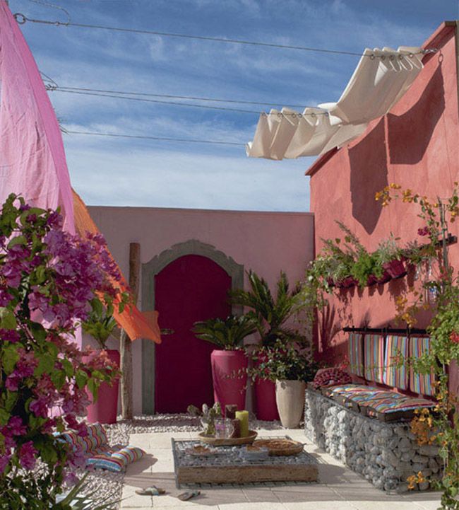 colorful outdoor space