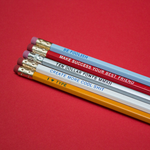Ten Dollar Fonts Pencils #fonts #dollar #ten #pencils