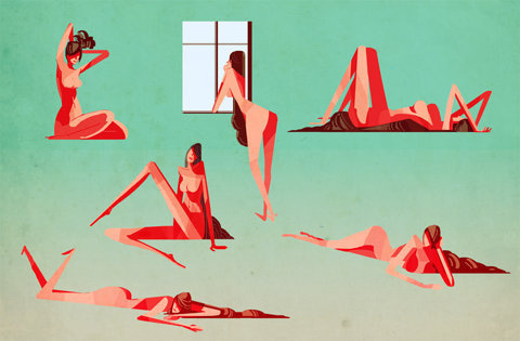 tumblr_lvjrogbos51r43k33o1_1280.jpg 939×616 pixels #woman #nude #body #illustration #lady