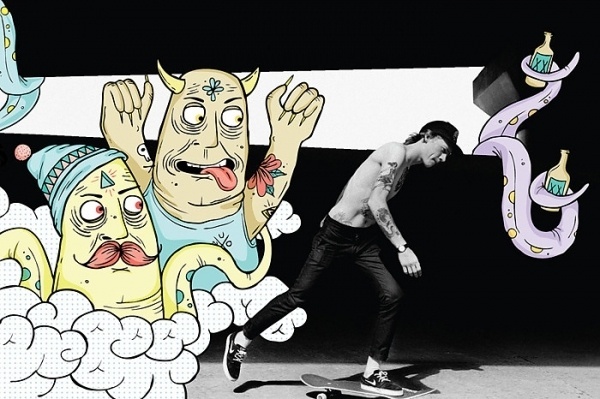 UNO SKATE MAG - MOWGLI / Artsy Stuff by Adrian Morris #print #illustration #photography #drawn #cartoon #hand