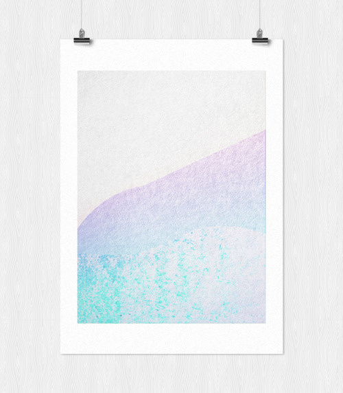 Landscape series - 3 #landscape #print #art #series #leriquiqui #design #texture #pastel #calm #blue #tranquil