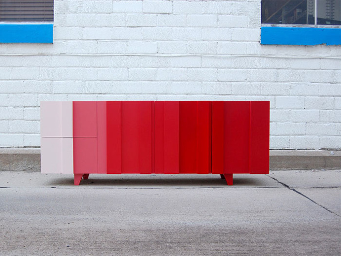 Ombre Console by Implement - furniture, furniture design, #design, modern furniture, #furniture