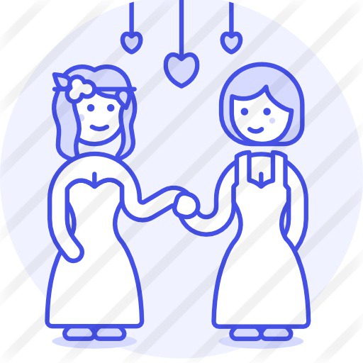 See more icon inspiration related to love and romance, lesbian, homosexual, wedding, love and people on Flaticon.