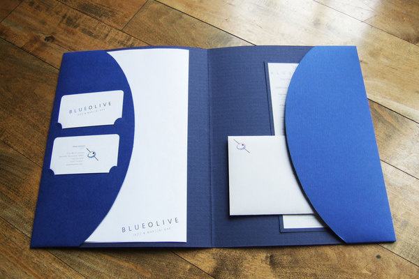 BlueOlive Identity on Behance #identity #stationary #folder