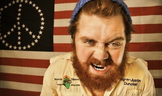Lawson Bunch - Art Is War - by Jacob Fulton #americana #lawson #red #america #beanie #flag #photo #beard #picture #jacob #photography #hat #portrait #hippie #fulton #fashion #man #peace #growl