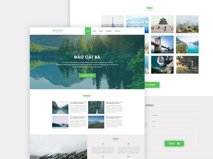 Free TraveL Landing Page Template
