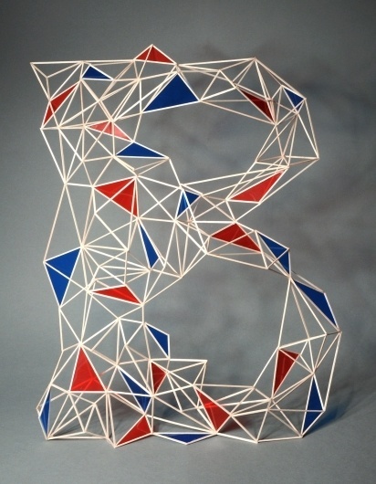 Zim and Zou #letter #dimensional #geometric #installation