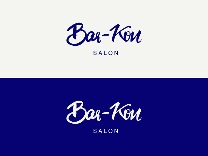 Bar-Kon Logo for a salon in Seattle. #lettering #type #typography #brushpen #vector #logo #logodesign #pen #paper #illustrator