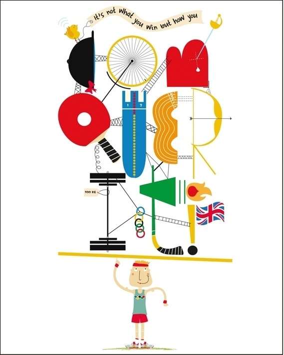 Creative Review - Conqueror's Typographic Games winners #conquer #illustration #win #poster #typography