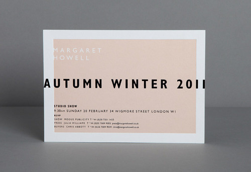 thisislosko:Studio Small — Margaret Howell #invite