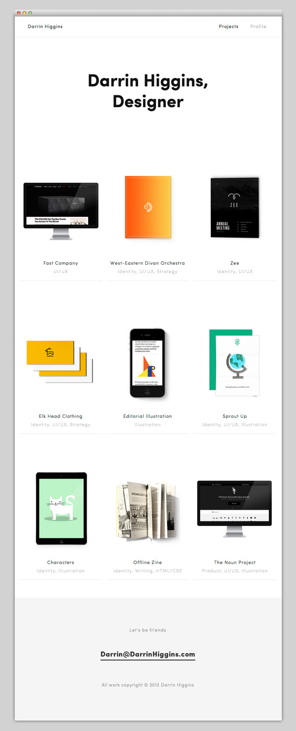 Darrin Higgins #website #layout #design #web