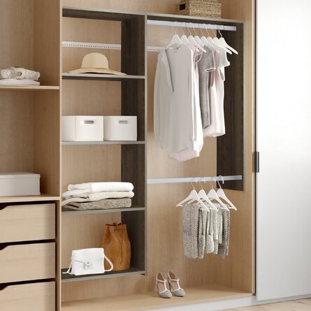 Lamar 36" W - 60" W Closet System Starter Kit