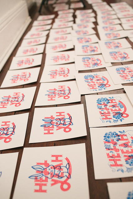 Johnny Two Tone Club - Hell Yeah prints #hellyeah #gocco #johnnytwotoneclub