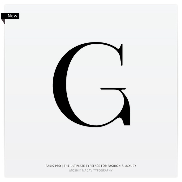 Paris Pro | New Typeface for Fashion by Moshik Nadav on Behance #font #paris #serif #ligatures #moshik #arabesque #typeface #fashion #nadav #pro