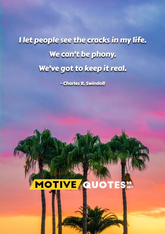 I let people see the cracks in my life