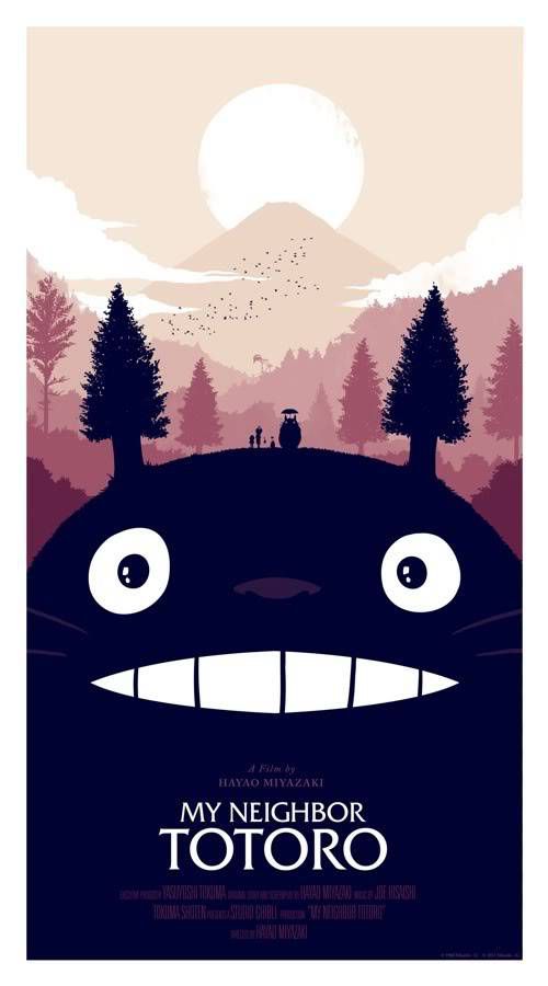 Olly Moss’ Poster for My Neighbor Totoro
