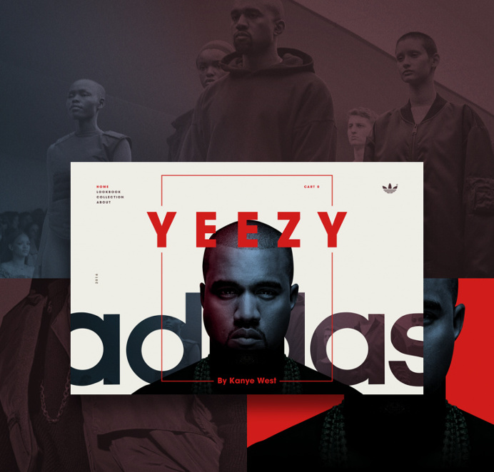 Adidas Yeezy Microsite