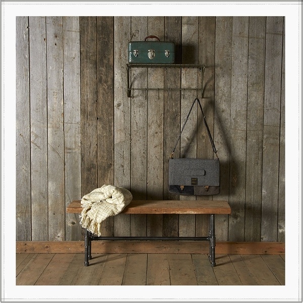 Salvaged wood bench | recycled furniture | reclaimed wood seating #bench