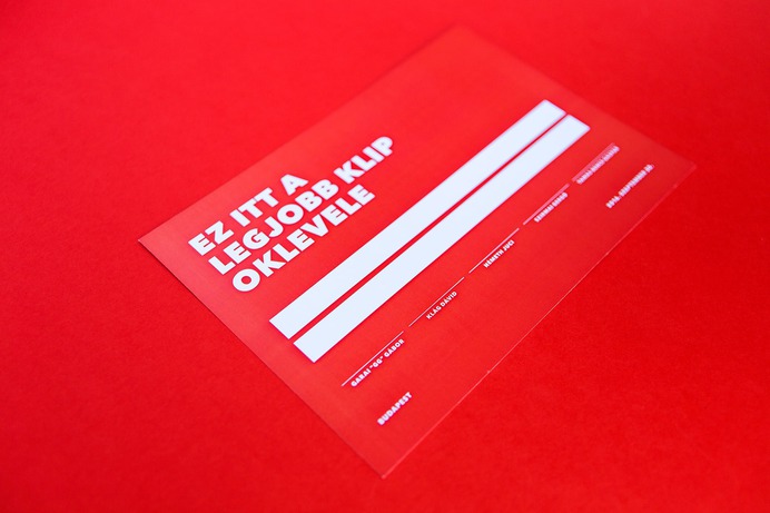 Magyar Klipszemle Branding - Mindsparkle Mag Kristof Kiss-Benedek designed the branding for the Second Hungarian Music Video Festival in Hungary. This project involved the creation of posters, t-shirts, tote bags, together with all the other signage needed for the event. #logo #packaging #identity #branding #design #color #photography #graphic #design #gallery #blog #project #mindsparkle #mag #beautiful #portfolio #designer