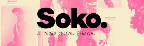 SOKO, POGO, creative co. #soko #design #black #fashion #type #layout