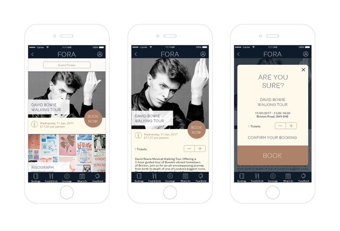 Fora Space App design