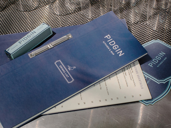 Pidgin Kitchen & Bar #print #menu