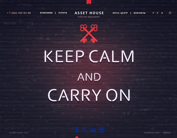 Promo site for trade and investment company of Ast House #design #web