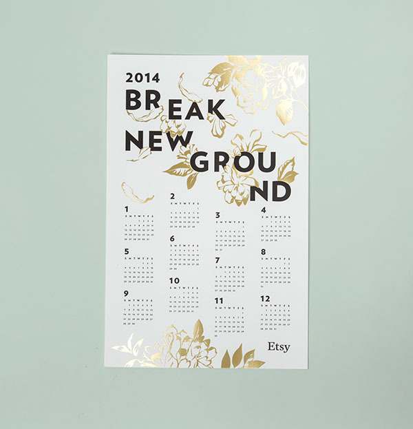 Etsy Holiday Campaign 2012 - Melissa Deckert on Behance #print #typography #flowers