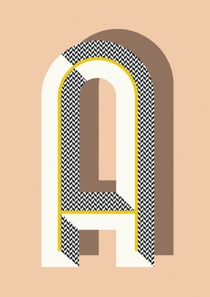 Elegant, Geometric Typography Posters From A Z DesignTAXI.com #type #design #lettering #typography