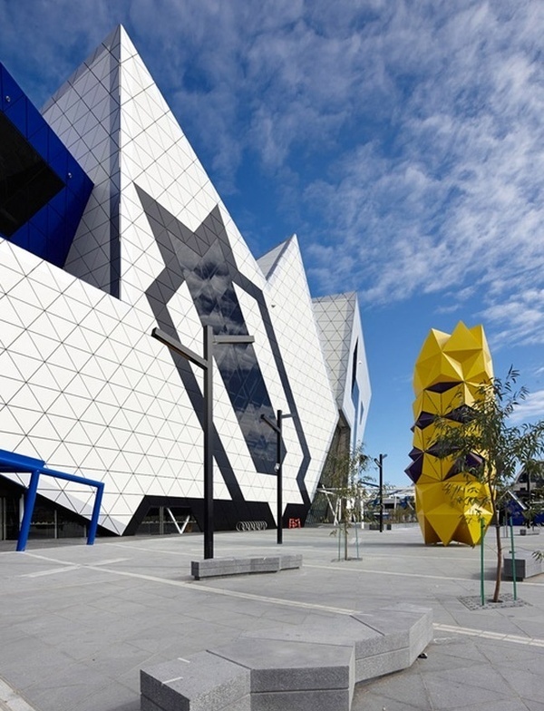 PERTH ARENA, A MULTIFUNCTIONAL STADIUM INSPIRED BY A PUZZLE #architecture